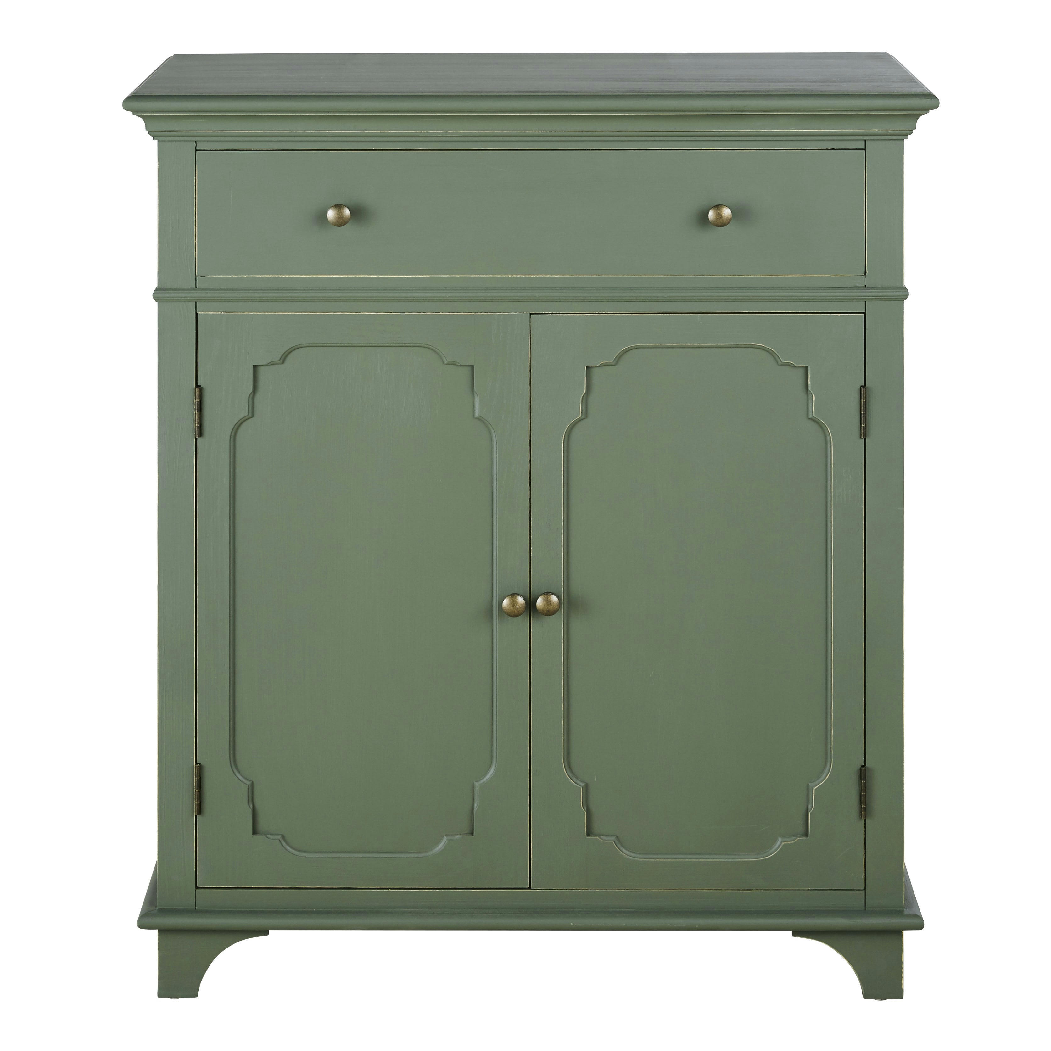 Selena - Buffet 2 portes 1 tiroir vert kaki