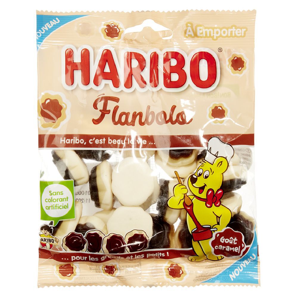 Bonbons Haribo Flanbolo go&ucirc;t caramel