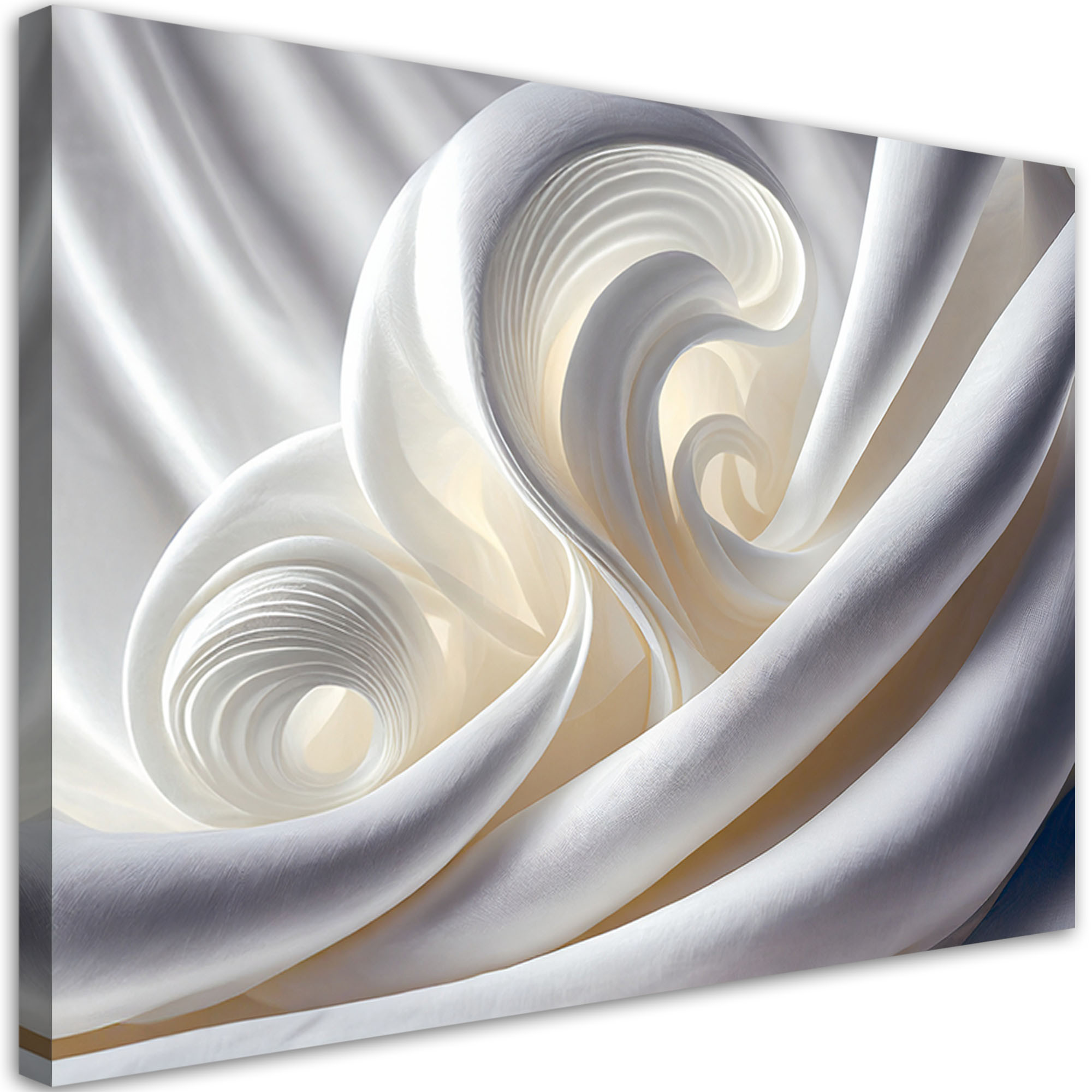 Feeby Obraz, Biała abstrakcja 3D 60x40
