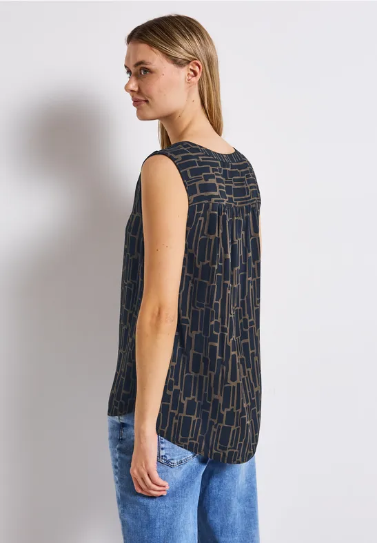 Puzzle Print Blusentop