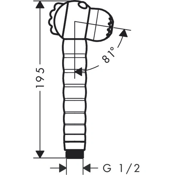 Handbrause »Jocolino«, 2jet, Strahlarten: 2