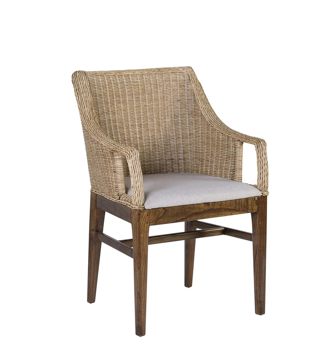 RATTAN - Fauteuil rotin beige  
