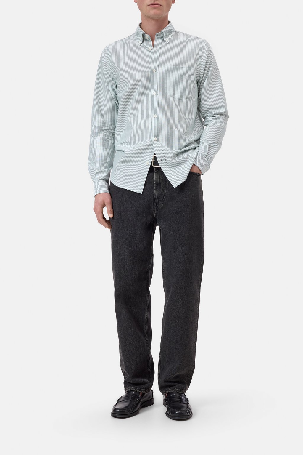Gestreiftes Button-Down-Hemd