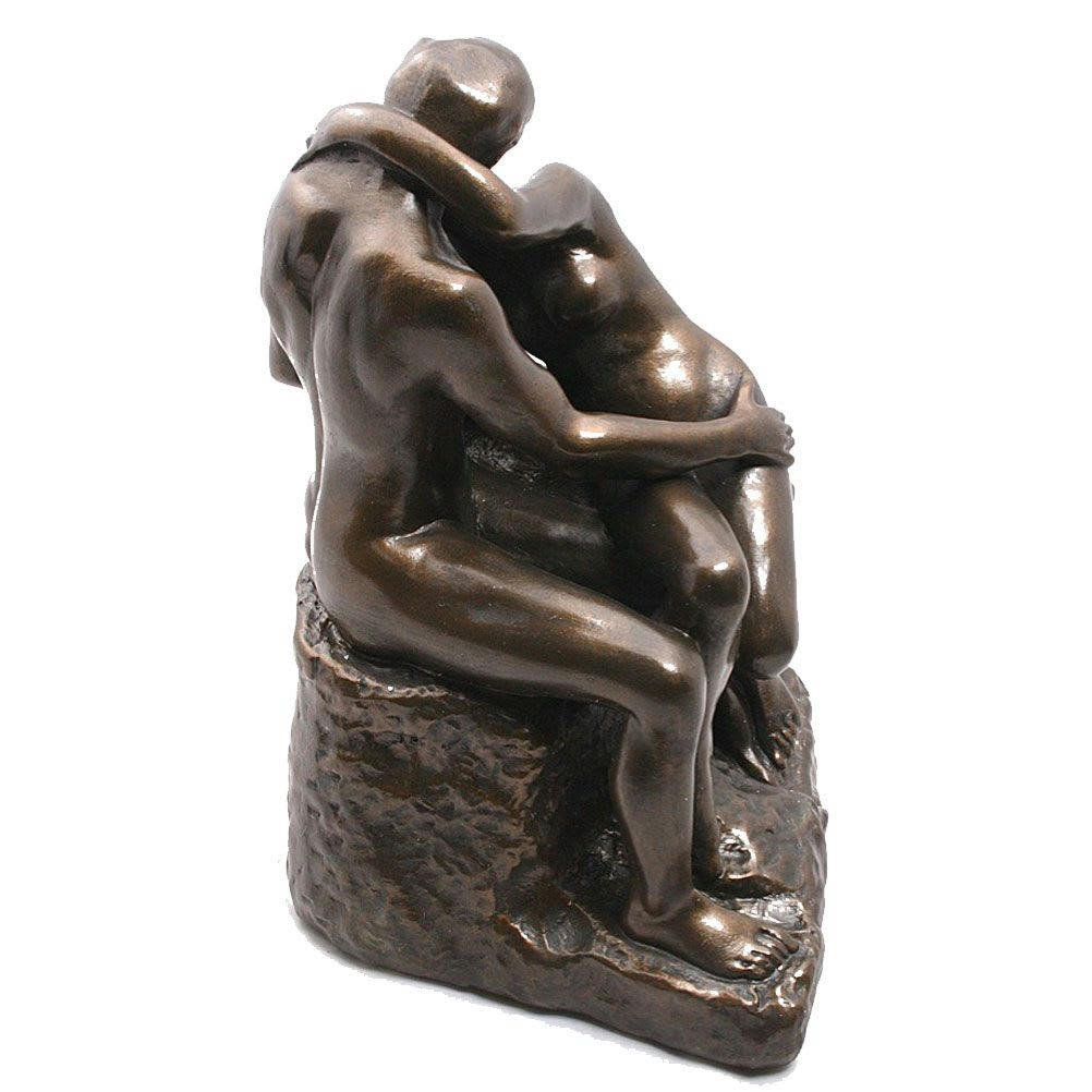 RODIN - Figurine reproduction Le Baiser de Rodin H17cm