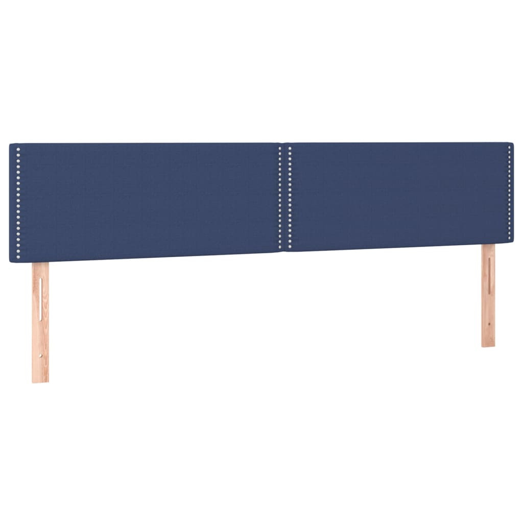 Wezgłowie Niebieski 200 x 5 x 78/88 cm Tkanina vidaXL