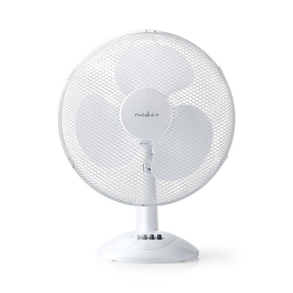 Tischventilator, 45W, D. 40cm, 3 Stufen, weiss