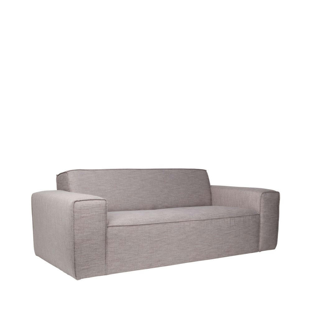BOR - Canapé 3 places en tissu gris