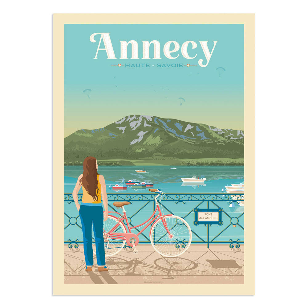 - Affiche Annecy  30x40 cm