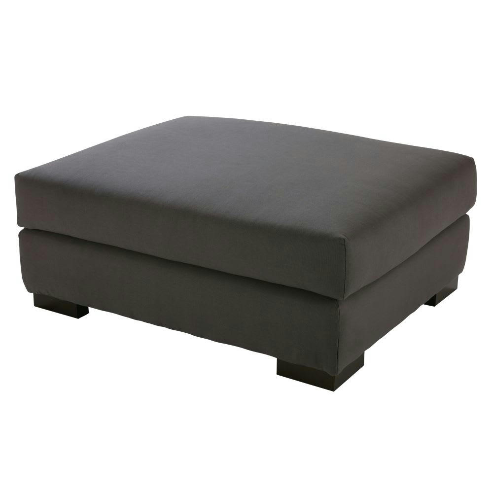 Terence - Pouf pour canapé modulable gris ardoise