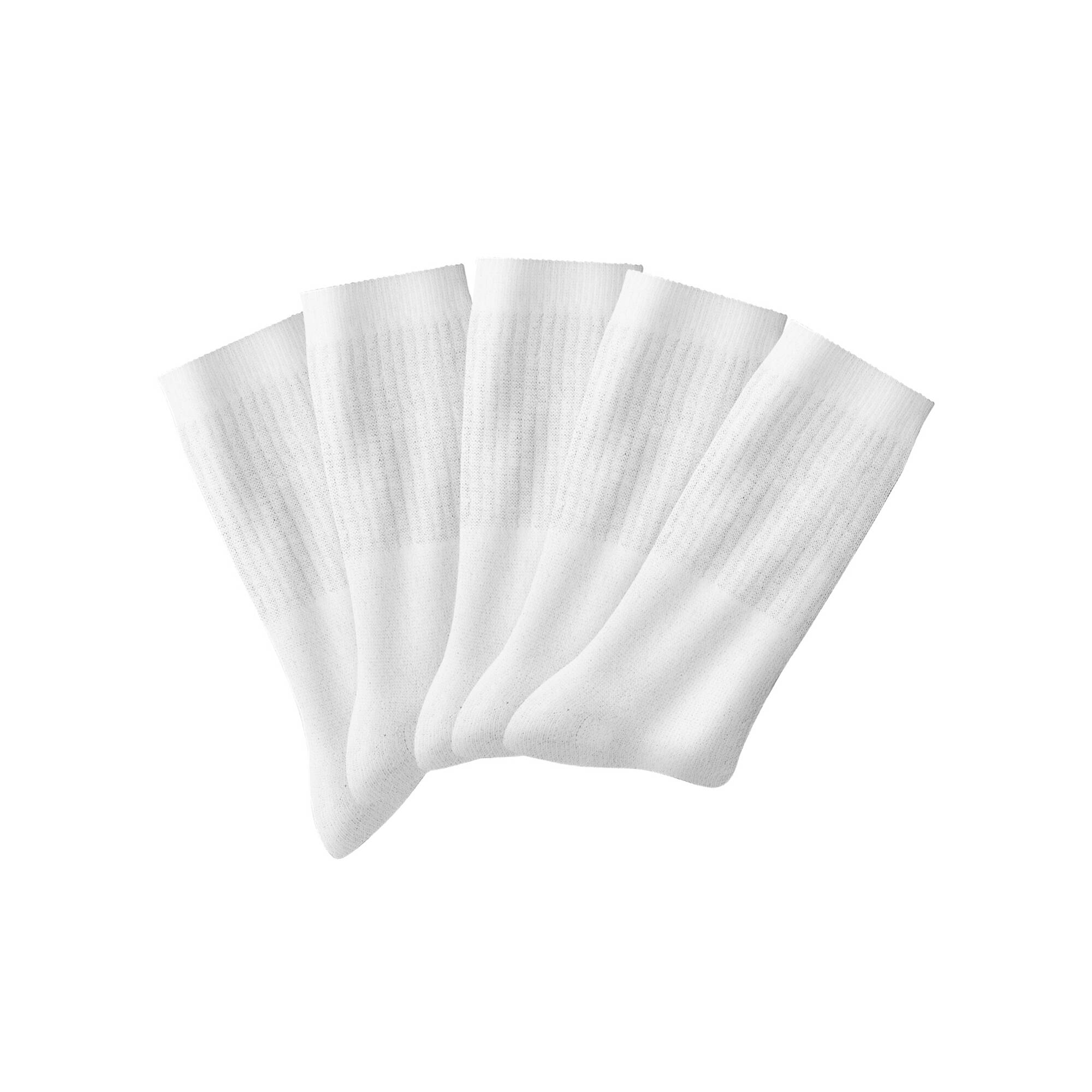 Mi-chaussettes unies sport - lot de 10 paires