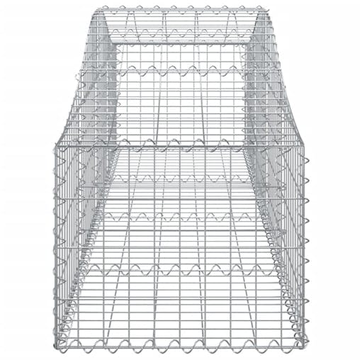 NNEVL Arched Gabion Baskets 5 pcs 200x50x40/60 cm Galvanised Iron