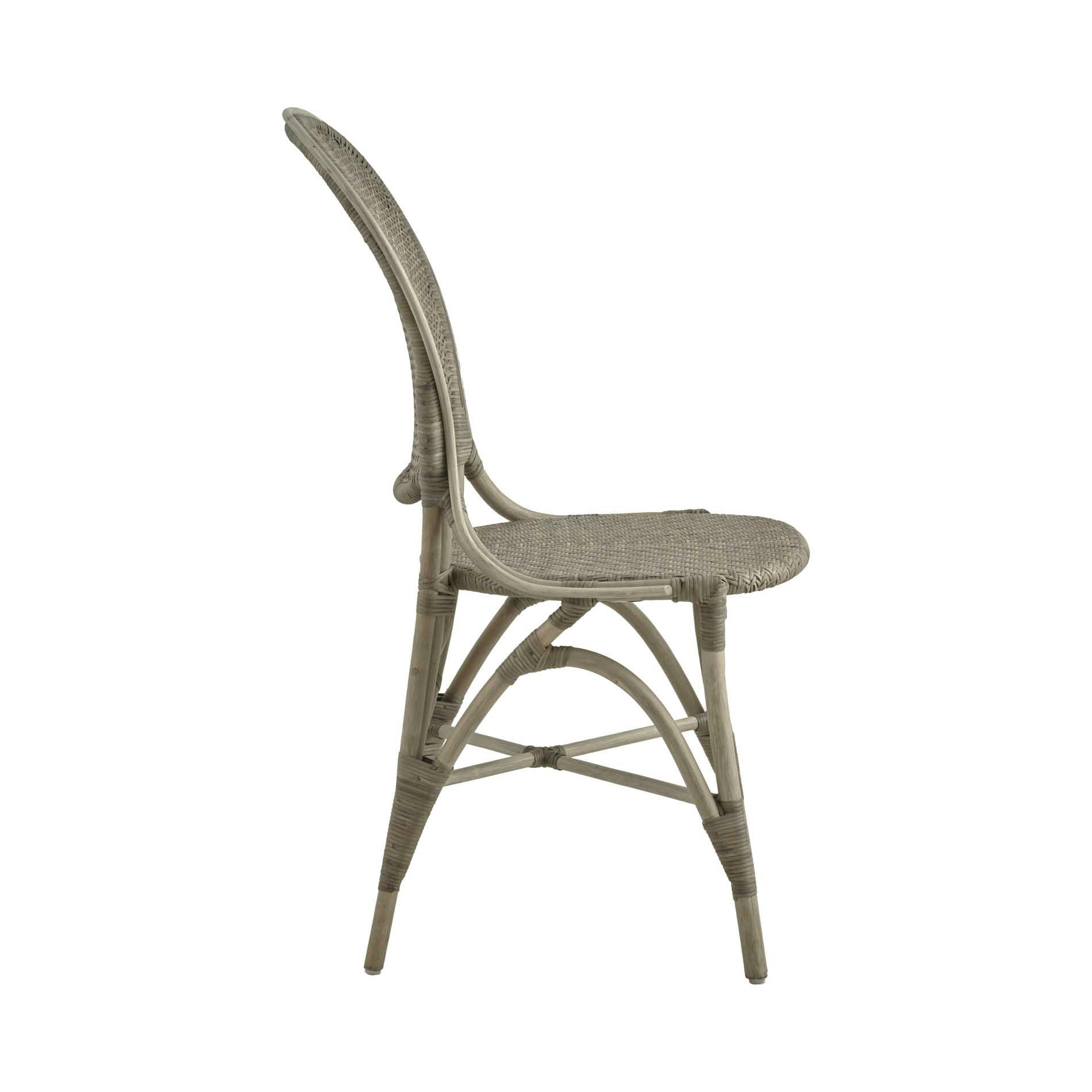 ROSSINI - Chaise repas en rotin taupe