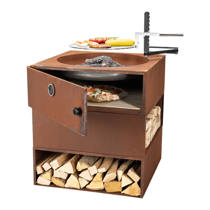 Feuerschale mit integrierter Pizzafläche Passione due