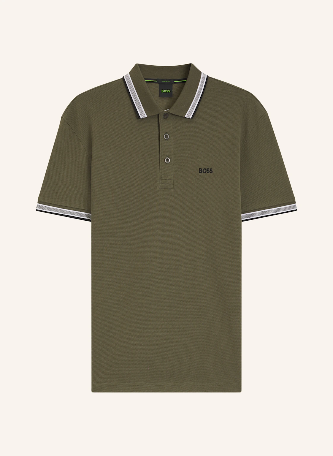 BOSS Piqué-Poloshirt PADDY CURVED Regular Fit