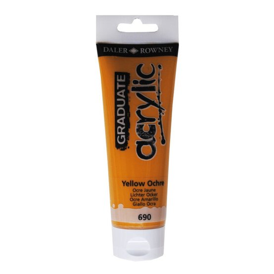 Daler-Rowney Graduate Yellow Ochre Acrylic Paint 120ml