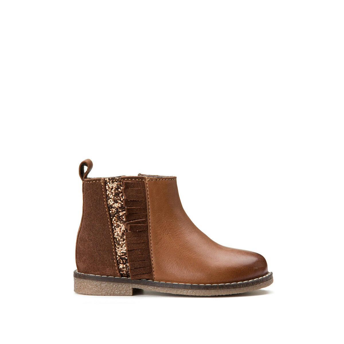 Bottines chelsea en cuir zippées