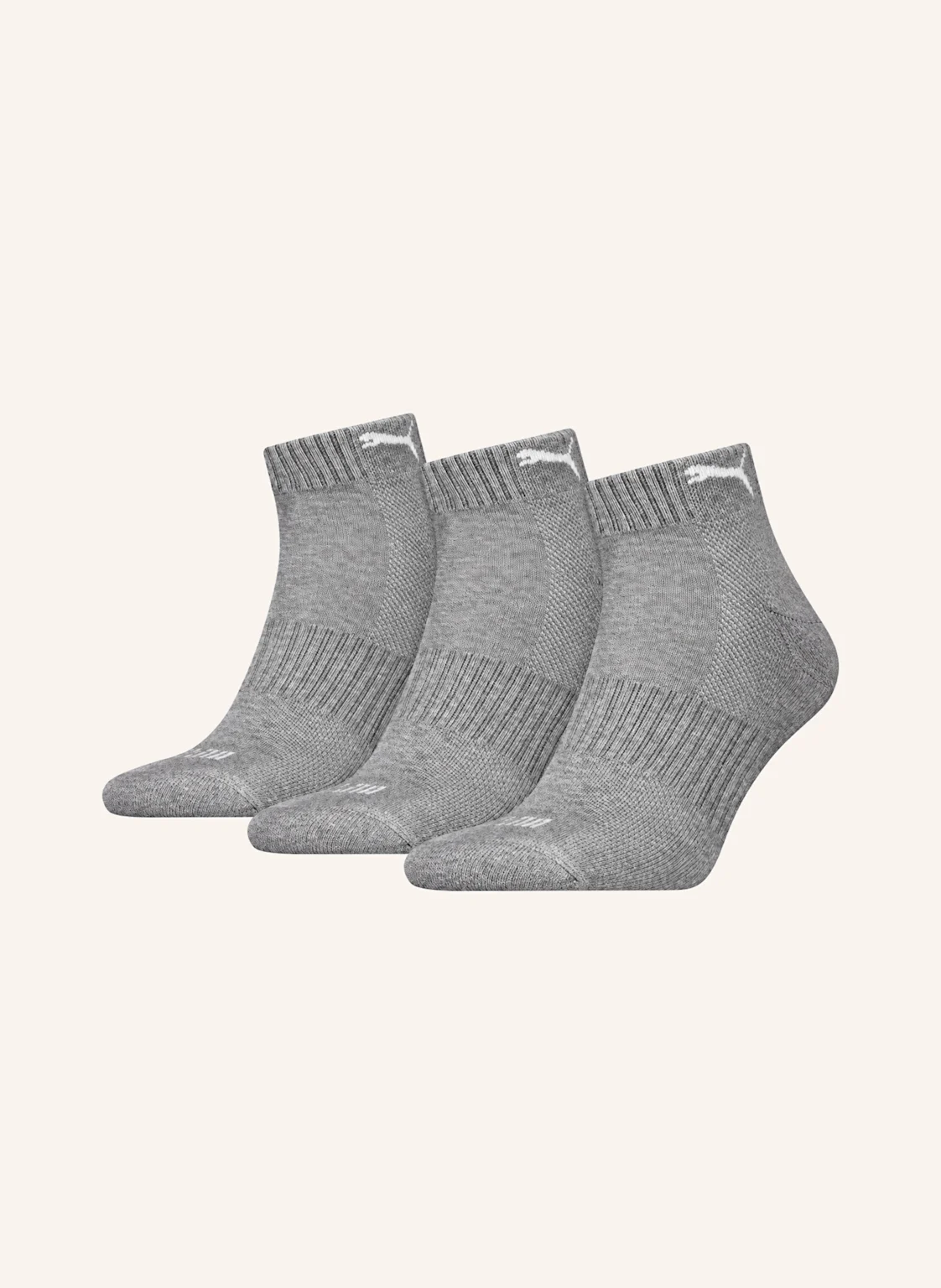 PUMA Socken QUARTER CUSHIONED 3-PACK