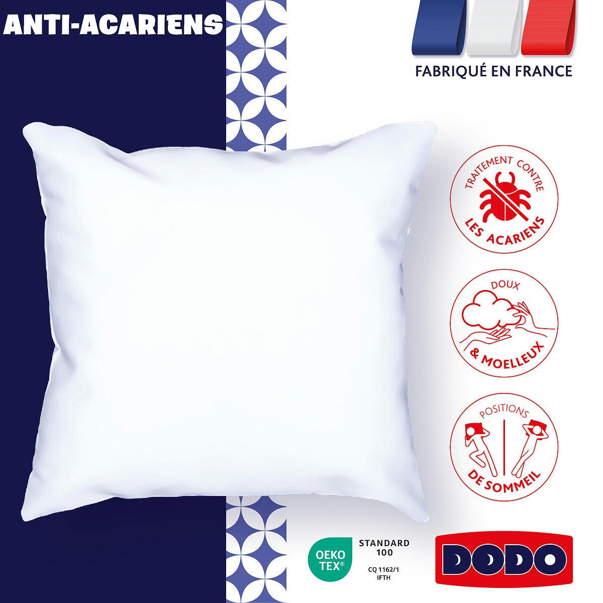 Oreiller MOELLEUX - Anti-Acariens