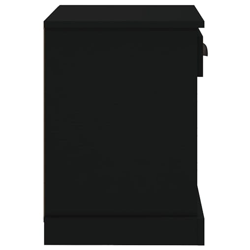 NNEVL Bedside Cabinets 2 pcs Black 43x36x50 cm