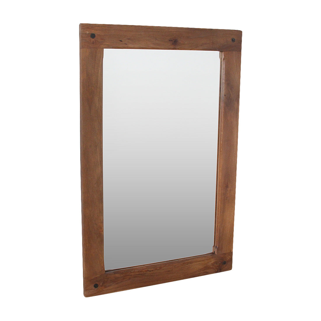Raw materials spiegel houten rand- bruin - 120 cm