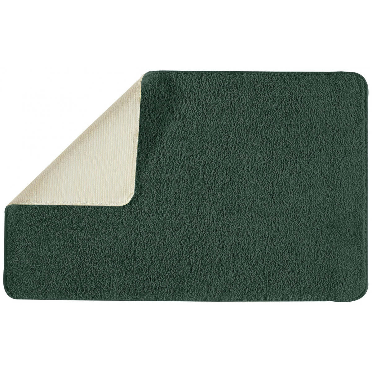 POLYNESIE - Tapis de bain en polyester uni cactus 50x80cm