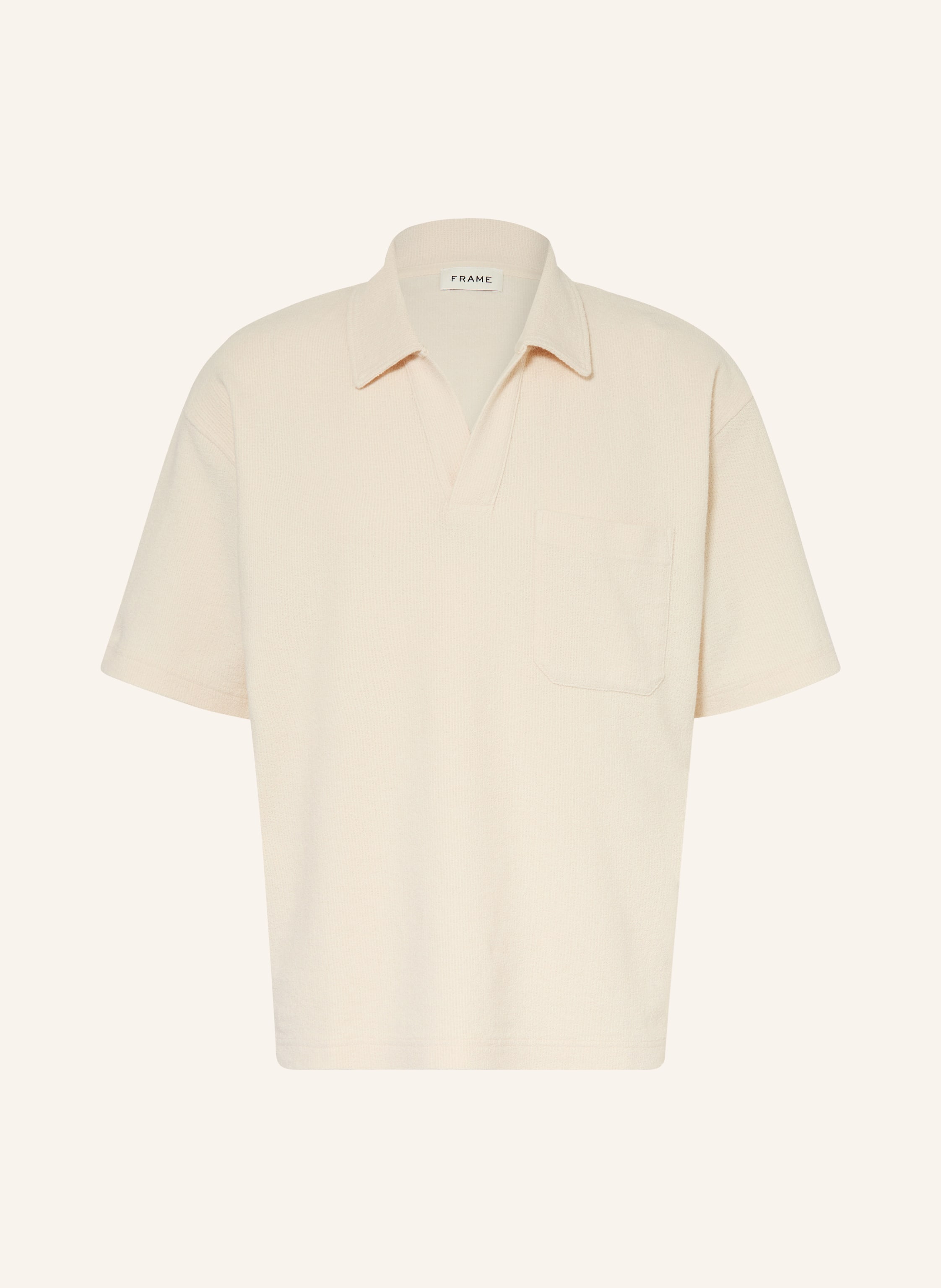 FRAME Frottee-Poloshirt