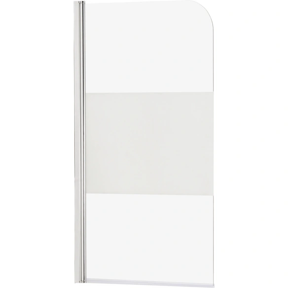 Badewannentrennwand, BxH: 80 x 140 cm, Sicherheitsglas