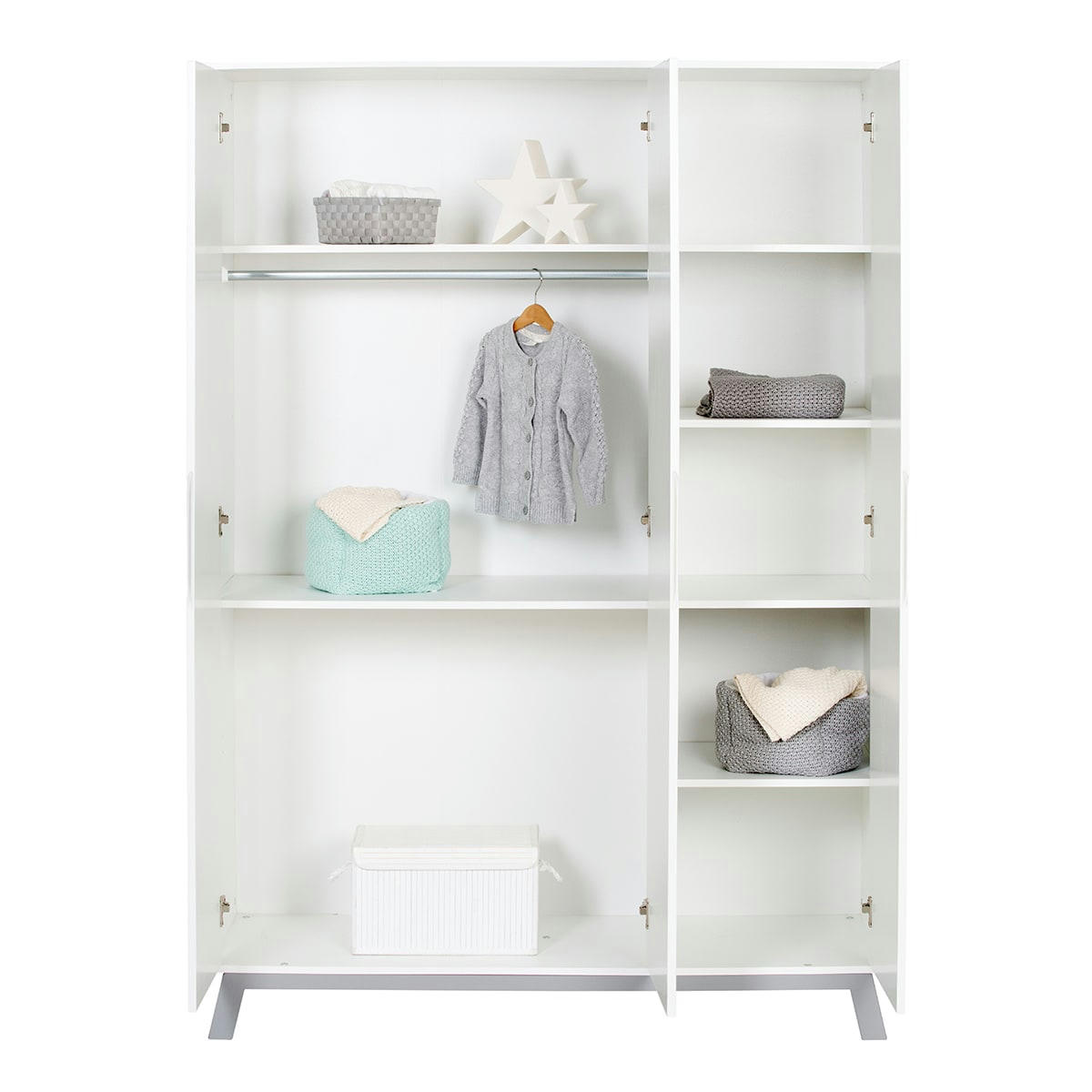MAE - Armoire 3 portes blanc