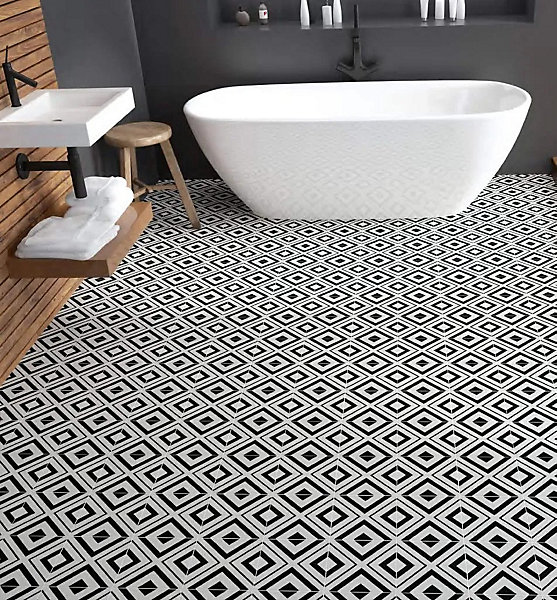 Carrelage carreaux de ciment Cimento motif serenità