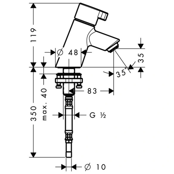 Waschtischarmatur »Talis«, Messing