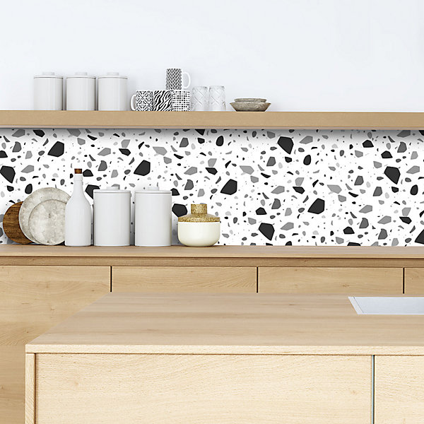 Crédence adhésive terrazzo 60x400 cm