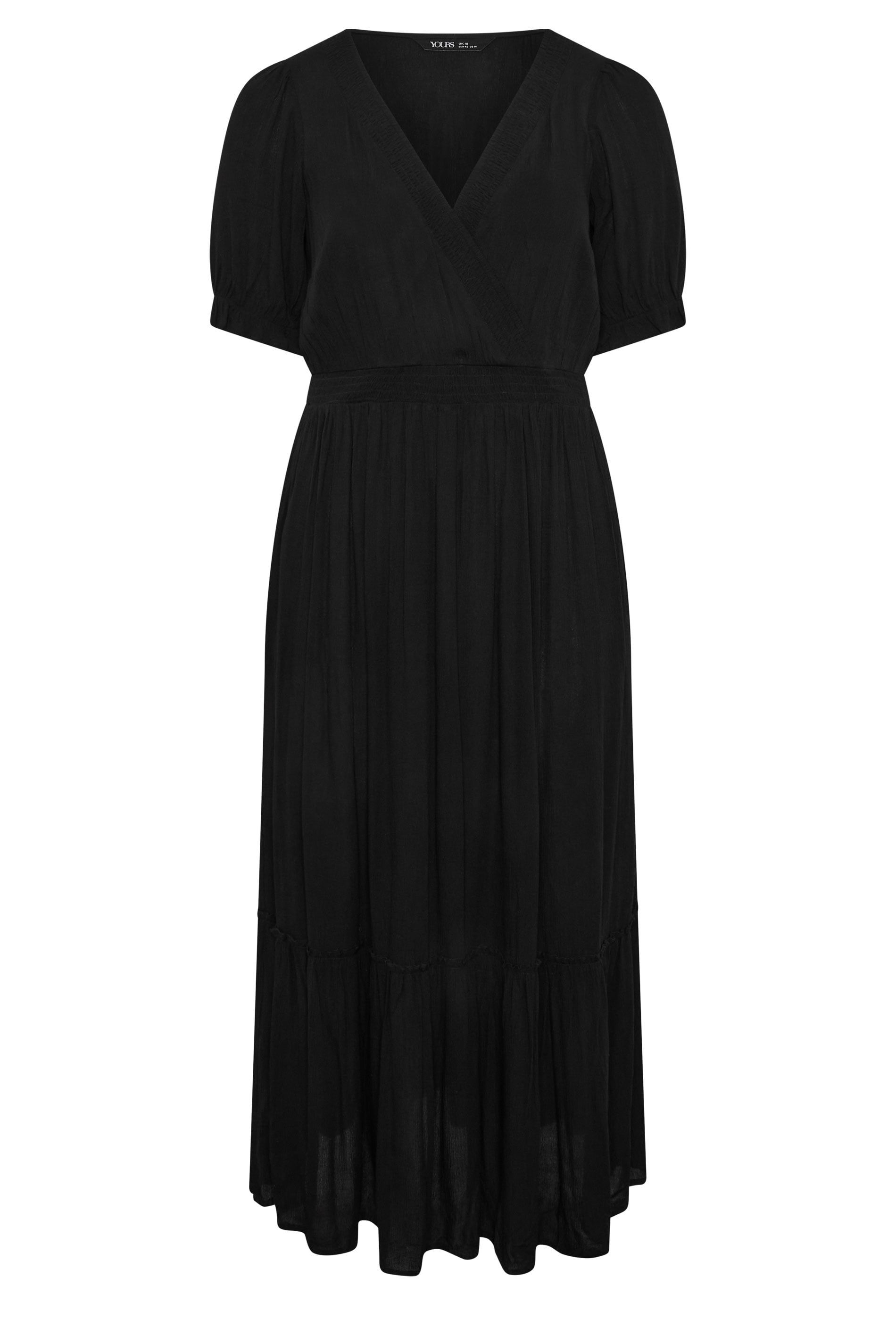 Yours Shirred Neck Maxi Dress