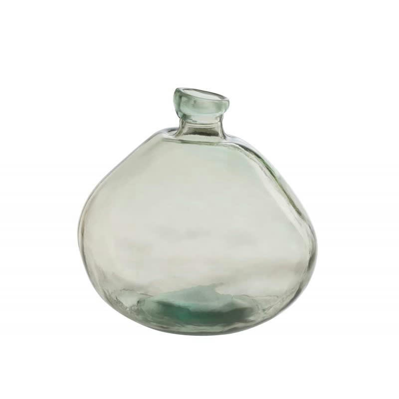 - Vase dame jeanne en verre vert 33x33x32 cm