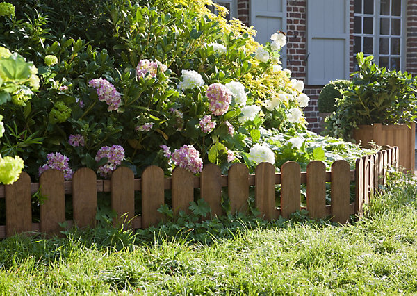 Bordure à planter Panama bois marron, H.45 x L.110 cm