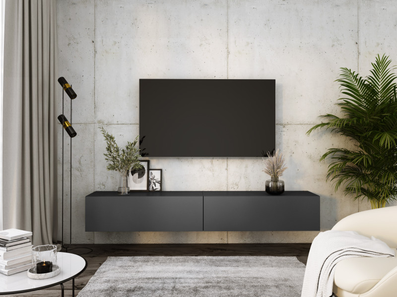 Szafka RTV : Antracyt, (2 X 100) x 34 x 32 cm