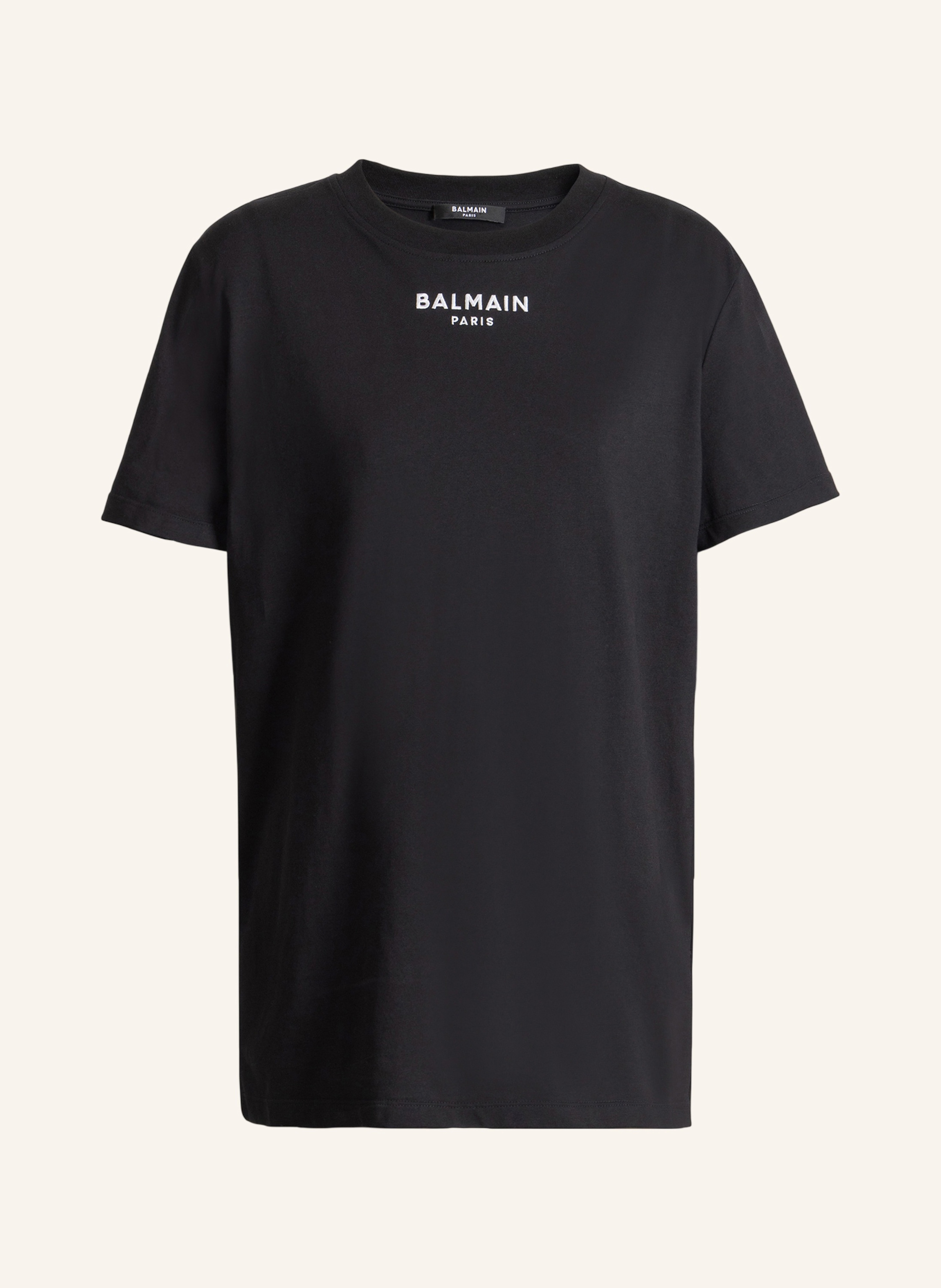 BALMAIN Besticktes Balmain Paris T-Shirt