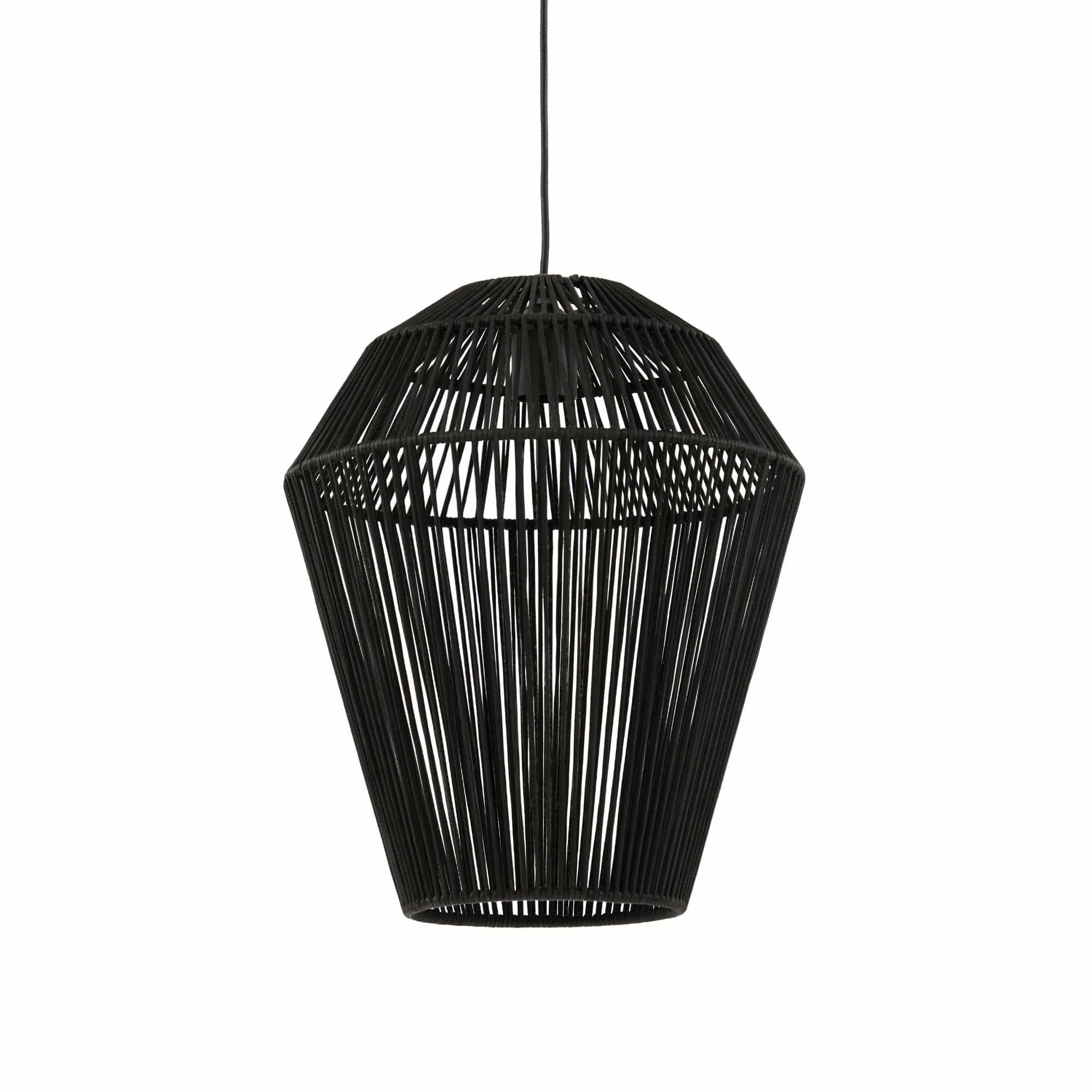 Light & Living hanglamp Deya - zwart - Ø38cm