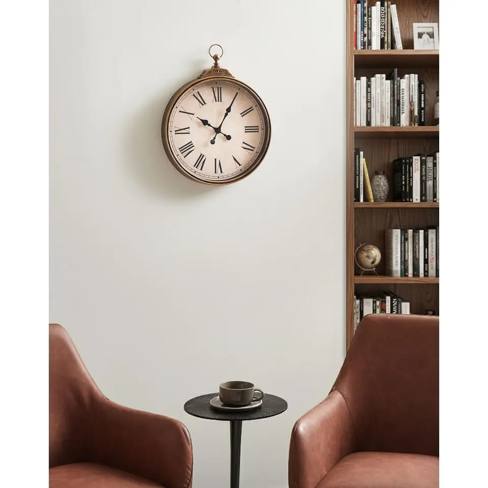 GANDIA - Wandklok - Goud - Synthetisch materiaal