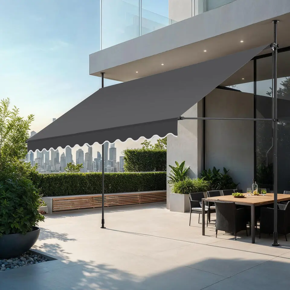 tectake Klemluifel met zwengel, in hoogte verstelbaar, Zwart / Grijs