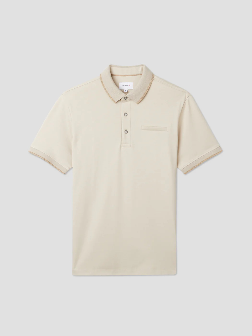 Polo boutonné chiné