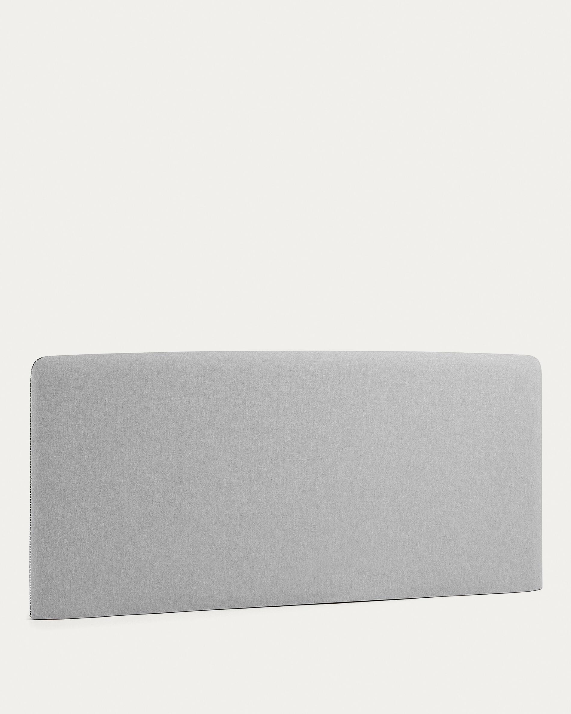 Dyla headboard with removable grey cover for a bed up to 160 cm