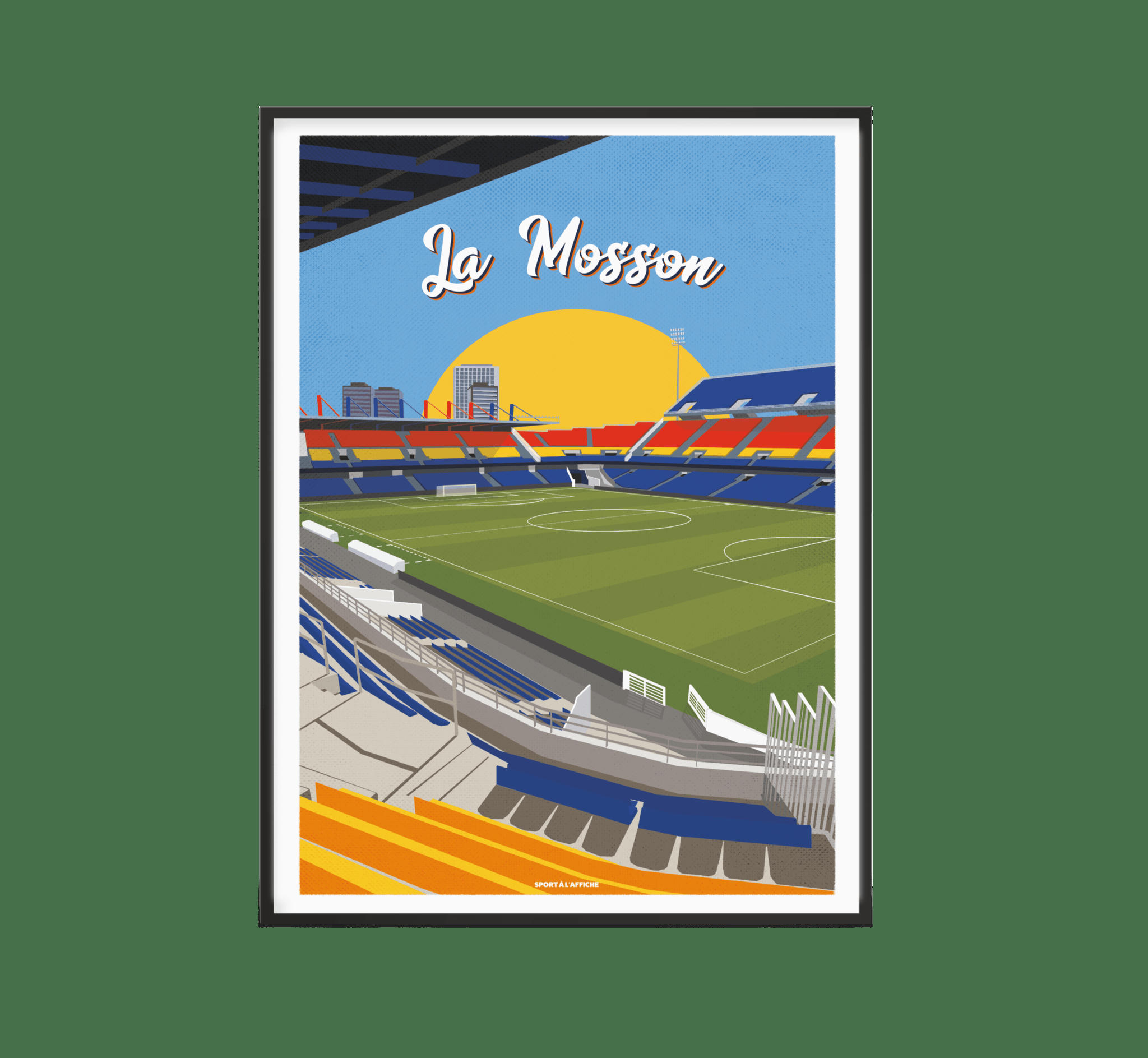 MONTPELLIER - Affiche Football - Stade de la Mosson 30 x 40 cm