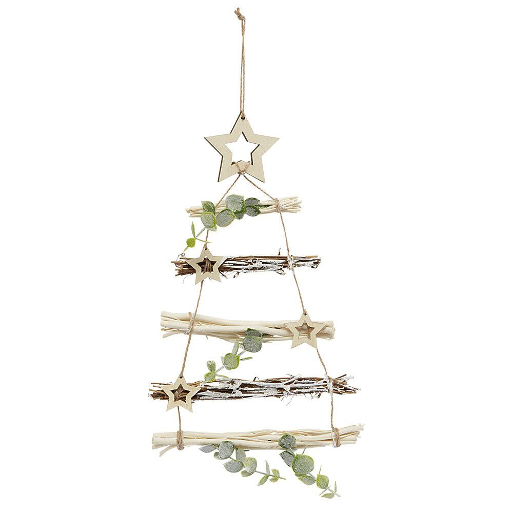 Suspension Sapin en bois flotté vert naturel
