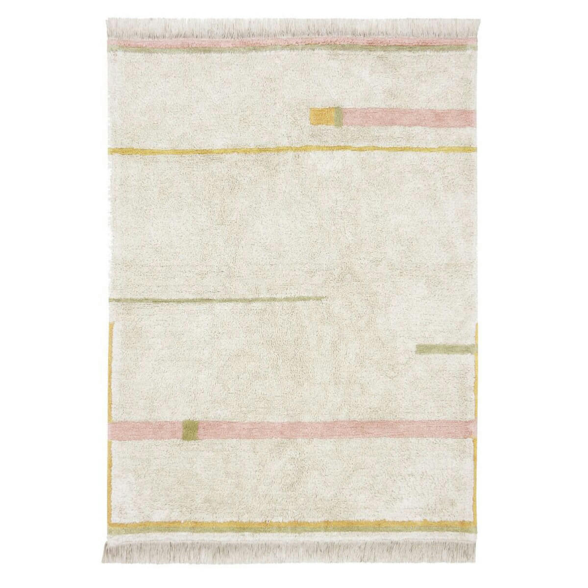 ECO-CITY - Tapis lavable lanes 140x200 rose