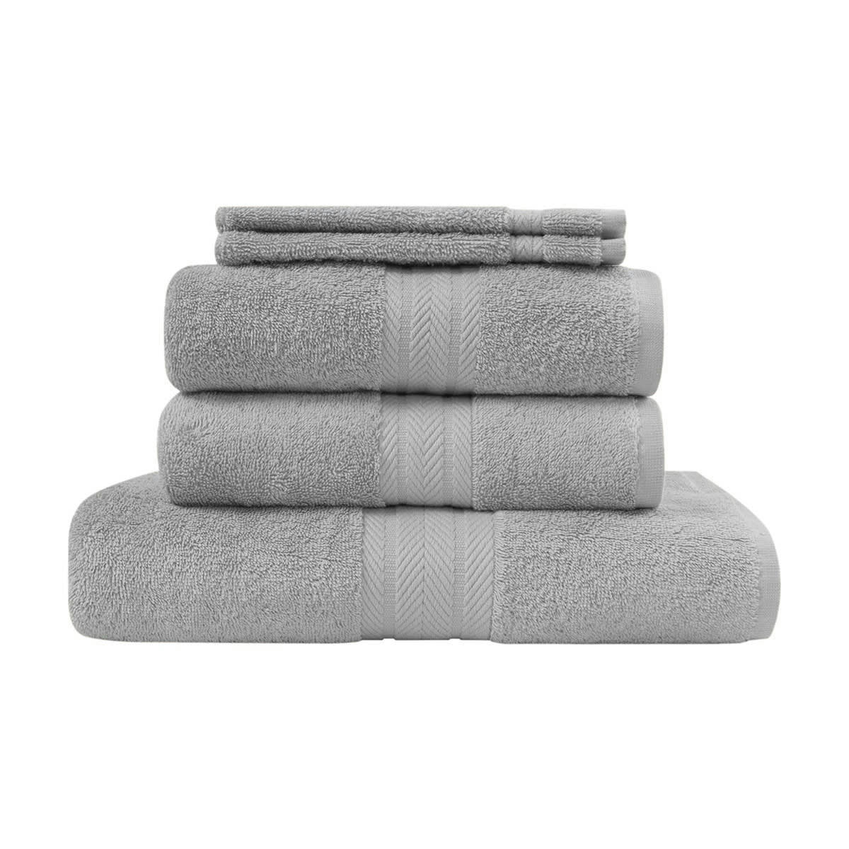 LUXURY - Ensemble de bain 5 pièces Gris Perle