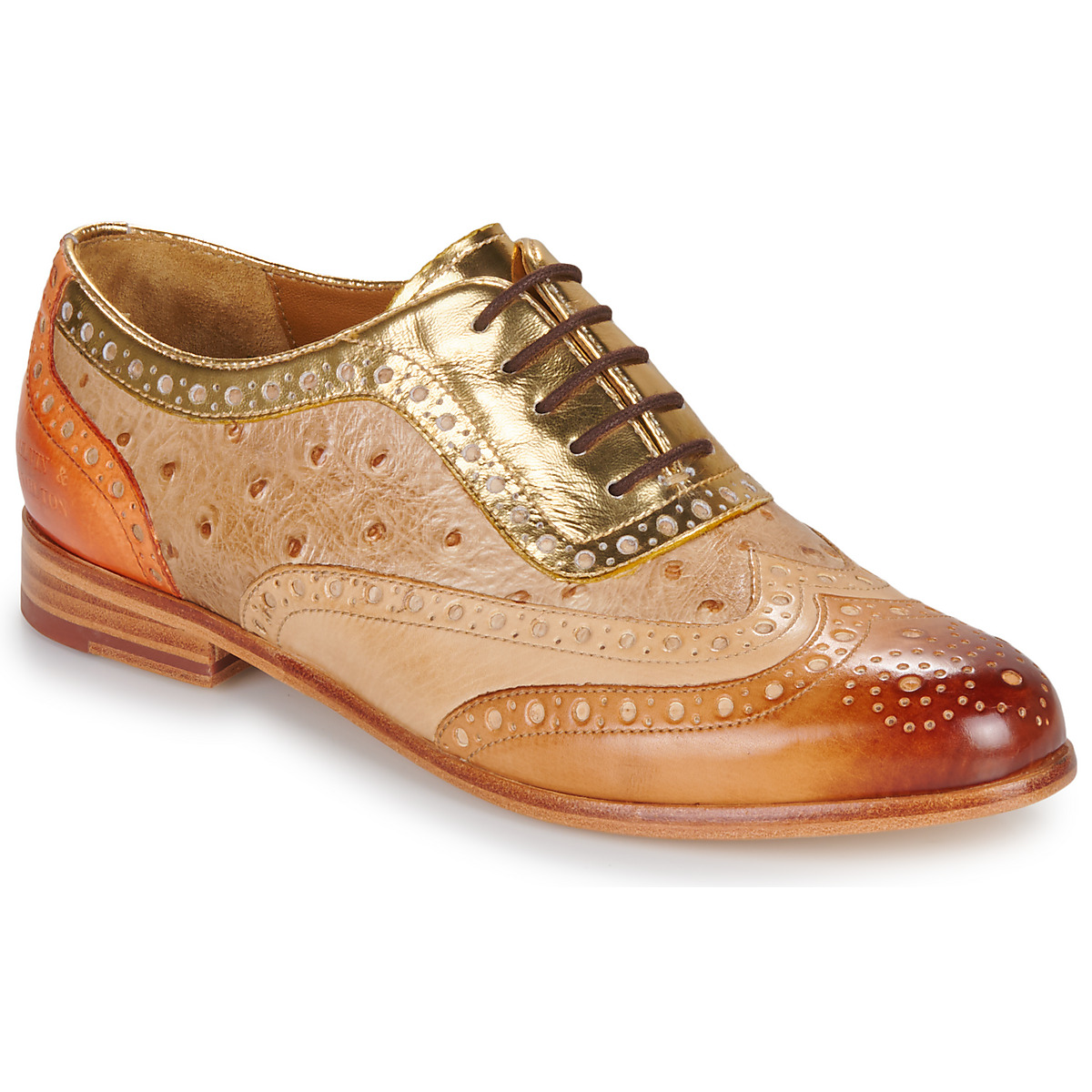 Melvin & Hamilton - Selina 56 - Cognac / Beige / Gold