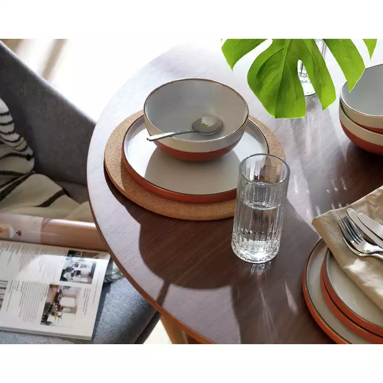 Habitat 12 Piece Stoneware Dinner Set - Rust Speckle