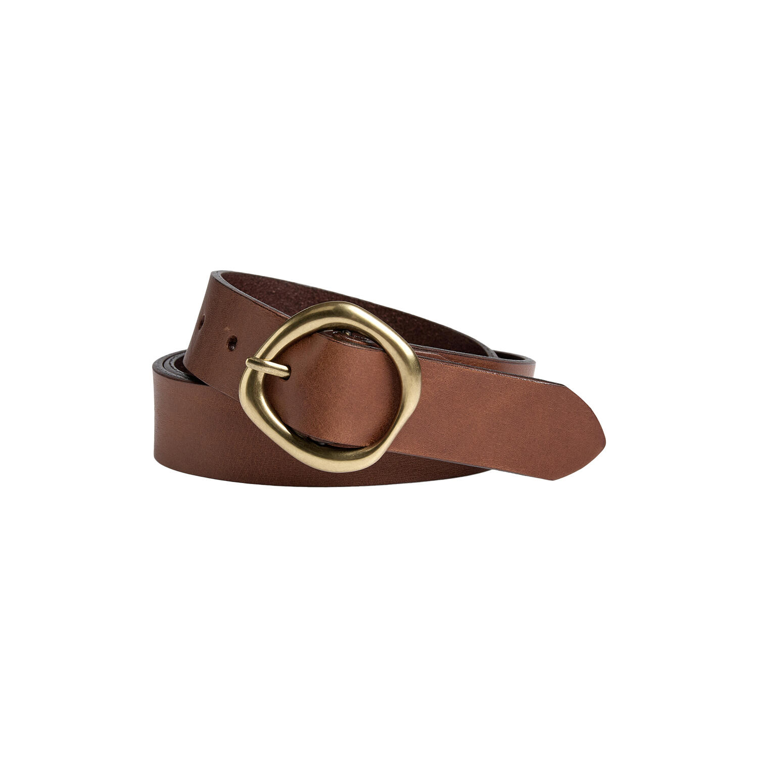 TrinityMBG Belt, cognac w/br. gold