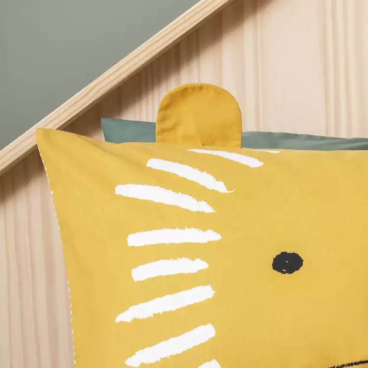 Habitat Cotton Safari Lion Yellow Bedding Set - Toddler