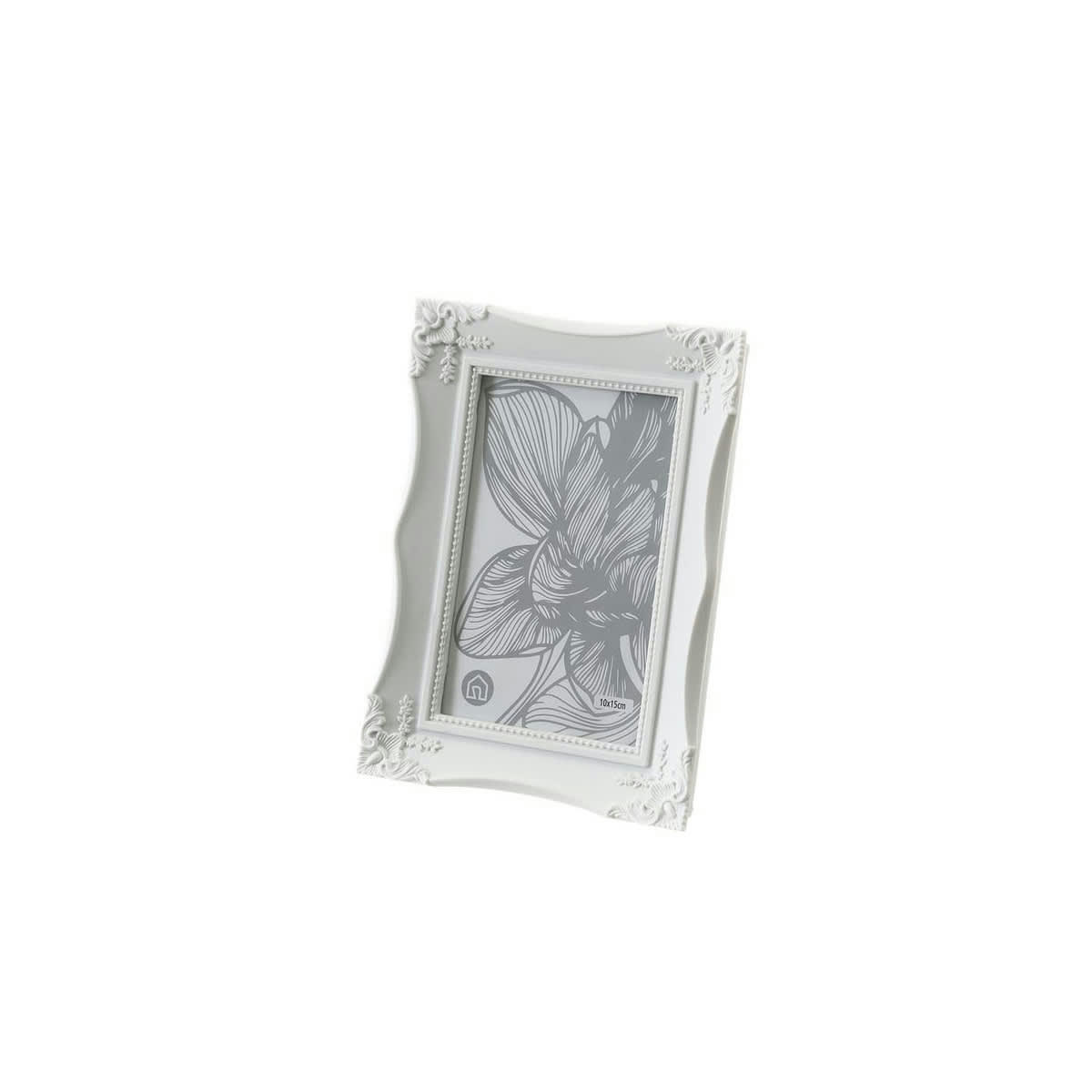 - Cadre photo classique en polypropylène blanc - 15x2x20.3cm